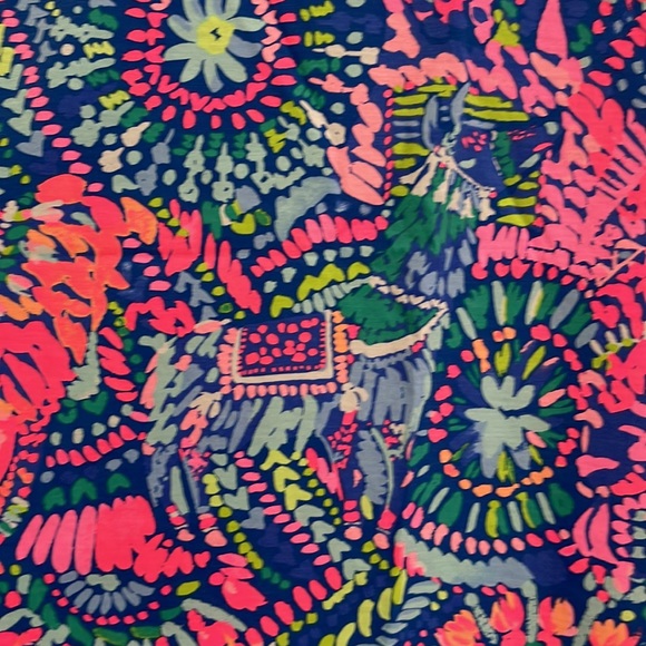 Lilly Pulitzer blue llama dress, size XXS - Picture 2 of 4